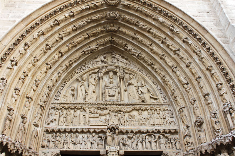 Pórtico de la Catedral de Notre Dame de París