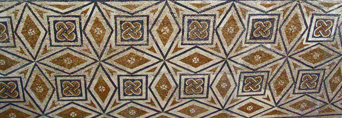 Detalle mosaico del museo de arte romano (Mérida)