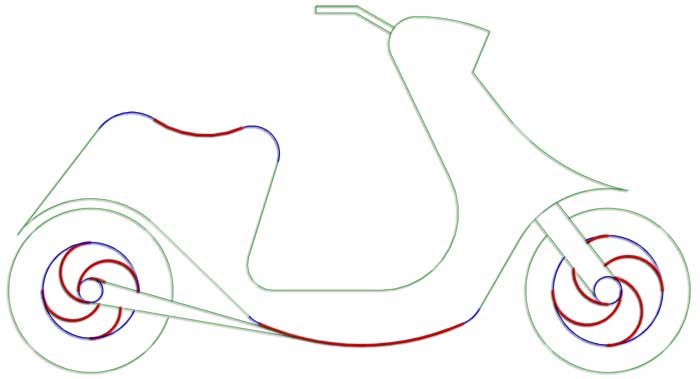Diseño de scooter mediante enlaces