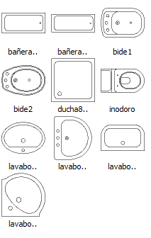 bloques de sanitarios