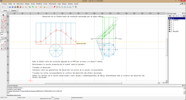 Qcad. Ejercicios