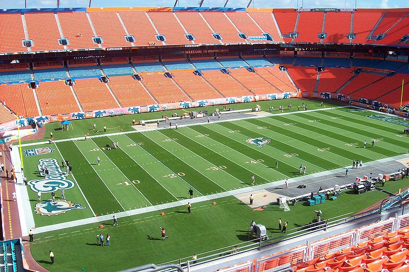 Sun Life Stadium is an American football, baseball, soccer stadium.