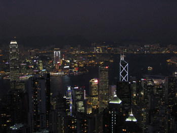 Hong Kong by night