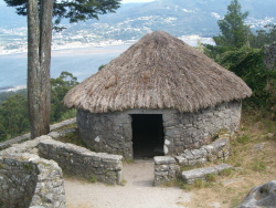 Vivienda Celta de un Castro en Galicia.