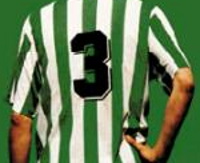 Camiseta del Betis con el 3 a la espalda