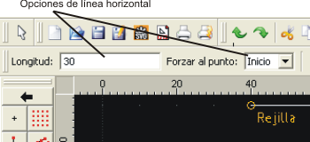 barra de opciones
