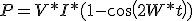 P = V*I*(1-cos(2W*t))