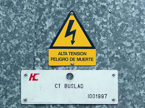 Peligro alta tensión